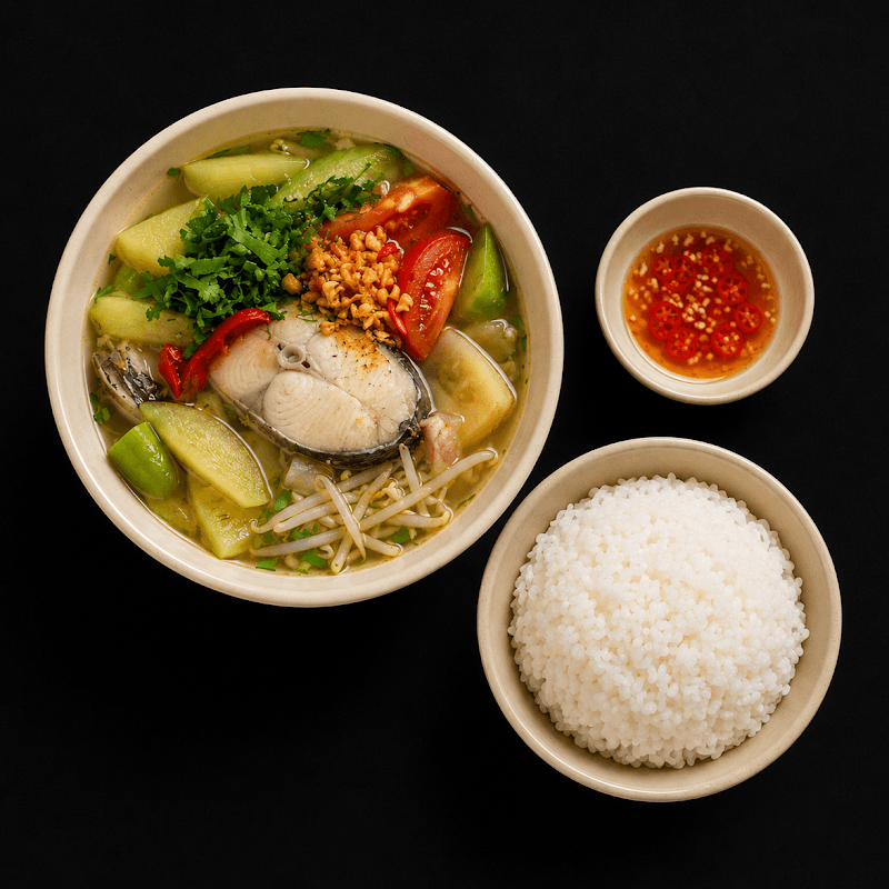 Ảnh thực đơn Canh cà chua cá chấm mắm ớt